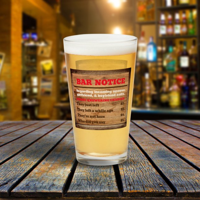 Bar Notice Glass (Creator Uploaded)