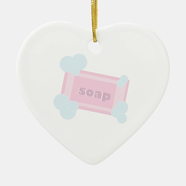 Bar Of Soap Ceramic Ornament (Front)