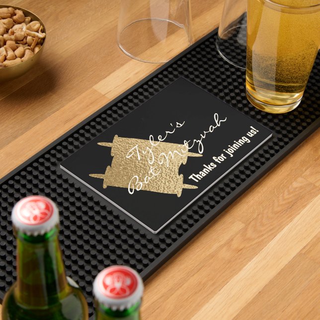 Bar or Bat Mitzvah Gold Torah Mat (Insitu (Bar 2))