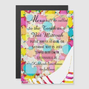 Bar or Bat Mitzvah Magnetic Party Invitation 2