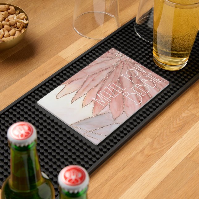 Bar or Bat Mitzvah Pretty In Pink Bar Mat (Insitu (Bar 2))