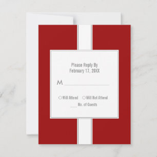 Bar or Bat Mitzvah Reply Cards {Red}