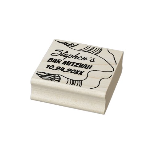 Bar or Bat Mitzvah Tallit Wood Art Stamp