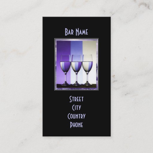 Customizable Bar Pub Business Card