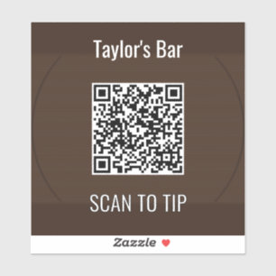 Bar QR Tip Sticker – Scan to Tip
