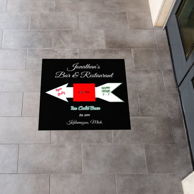 Bar & Restaurant Floor Decal Sticker (Restaurant)