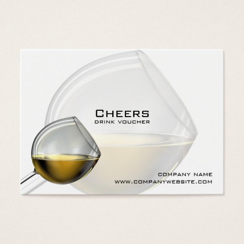 Bar, Restaurant or Winery Drink Vouchers Business Card Templates