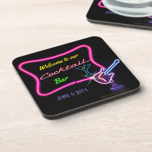 Bar Sign w/out your Name(s) Beverage Coaster