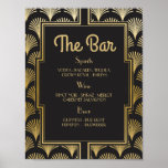 Bar Sign Wedding Reception 1920s Twenties Art Deco at Zazzle