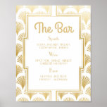 Bar Sign Wedding Reception 1920s Twenties Art Deco at Zazzle