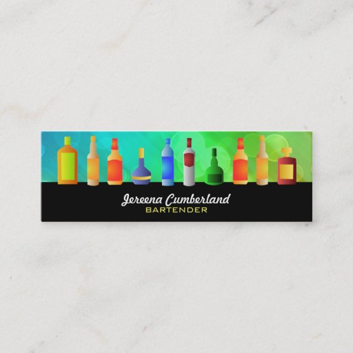 Customizable Bar Skinny Business Cards