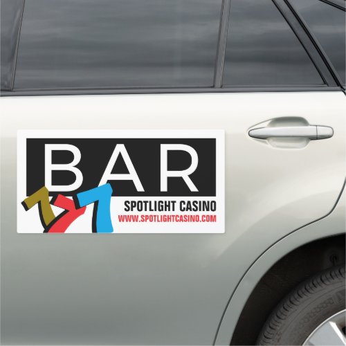 Bar Slot Machine Casino Gaming Industry Car Magnet