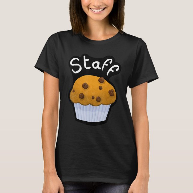 Bar Staff Croissant for coffee and bakery house wh T-Shirt (Front)