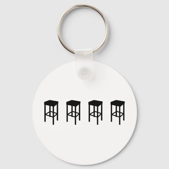 bar stools keychain (Front)