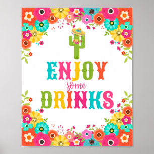 Bar Table Sign-Poster Mexican Fiesta Theme Poster