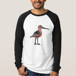 Bar-tailed Godwit Men's Canvas Long Sleeve Raglan T-Shirt