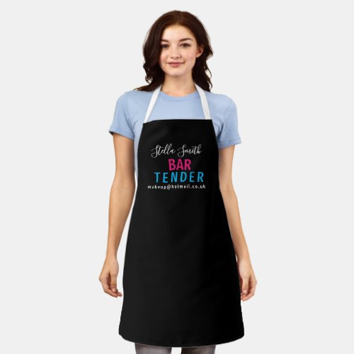 bar tender designer artist apron