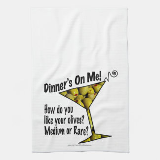 BAR TOWELS Dinner! Olives? Medium or Rare?