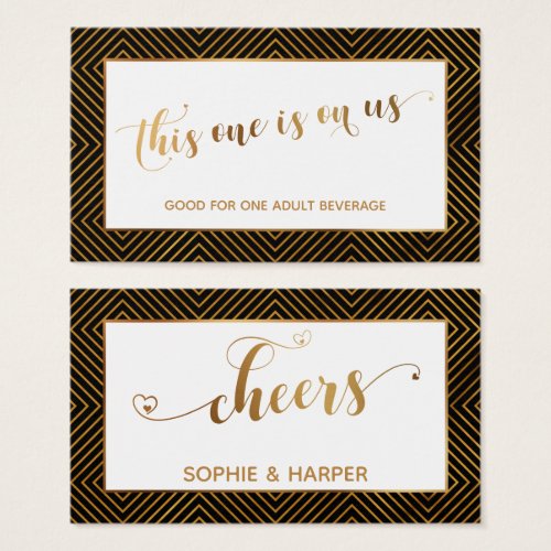 Bar Vouchers Gold Hearts Script Diamonds Black