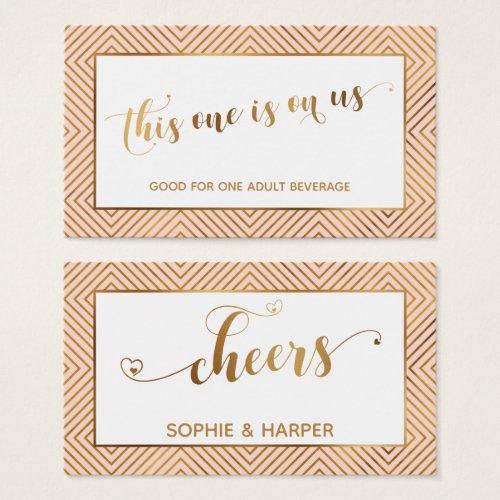 Bar Vouchers Gold Hearts Script Diamonds Blush