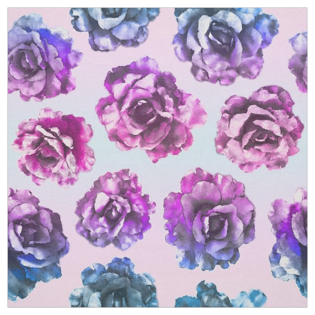bara no seidou, bold pastel roses : fabric (Swatch)