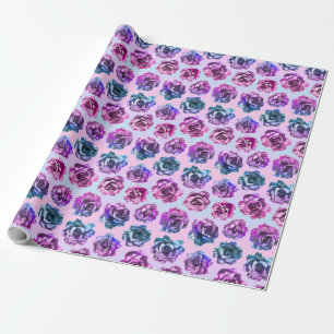 bara no seidou, bold pastel roses : wrapping paper