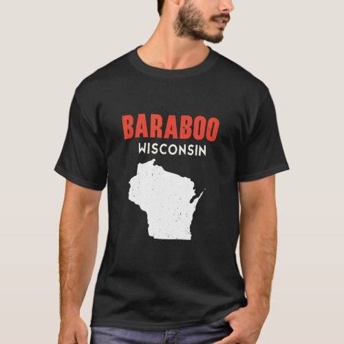 Baraboo USA State America Travel Montanan Helena  T_Shirt