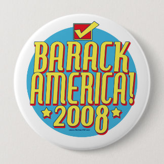 Barack America text Pinback Button