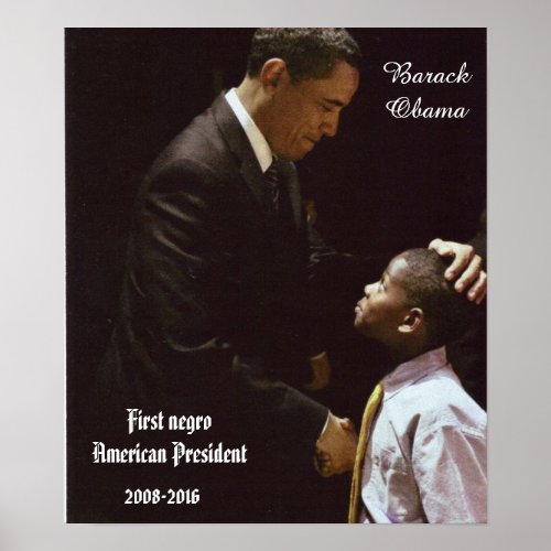 BARACK AND CHILD POSTER