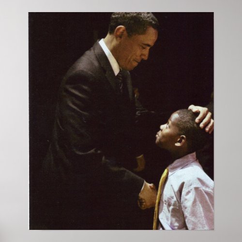 BARACK AND CHILD POSTER