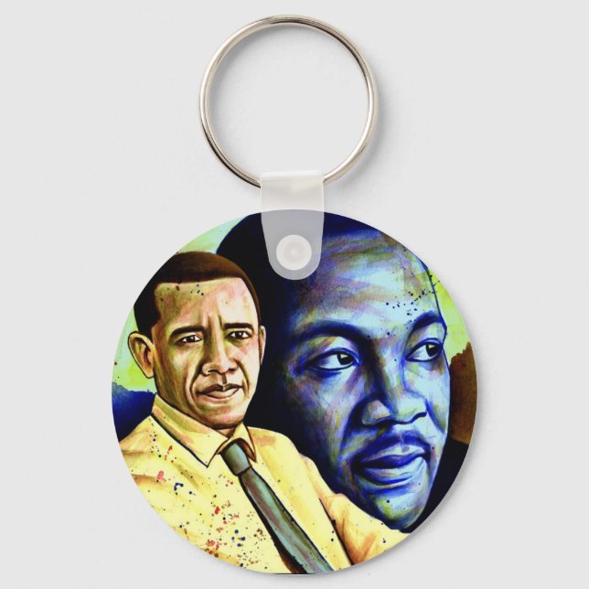 barack and  martin keychain (Front)
