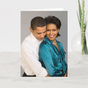 Barack and Michelle Card