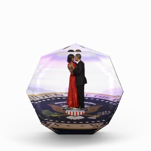 Barack and Michelle Obama Acrylic Award