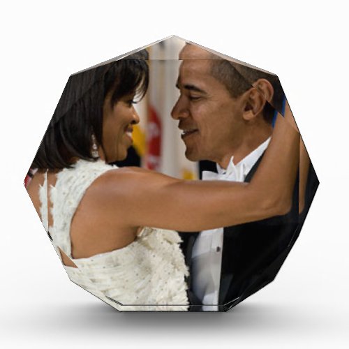 Barack and Michelle Obama Acrylic Award