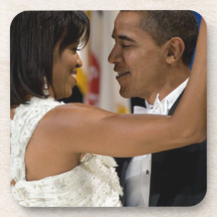 Barack and Michelle Obama Coaster
