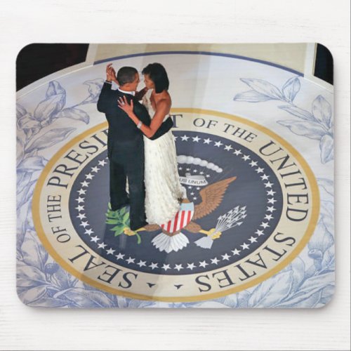 Barack and Michelle Obama dancing Inaugural Ball Mouse Pad