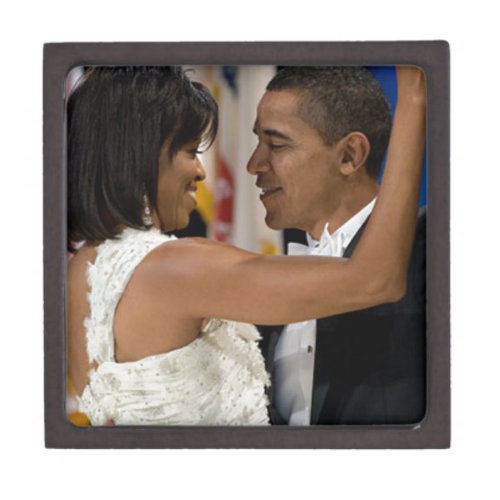 Barack and Michelle Obama Keepsake Box