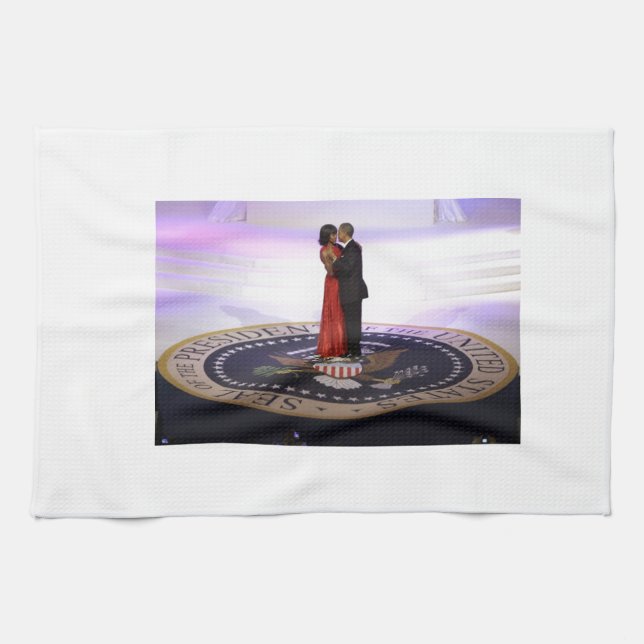 Barack and Michelle Obama Kitchen Towel (Horizontal)