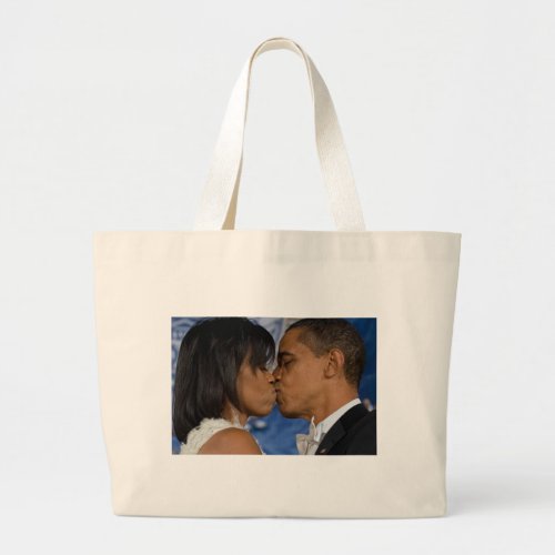Barack and Michelle Obama Large Tote Bag
