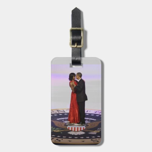 Barack and Michelle Obama Luggage Tag