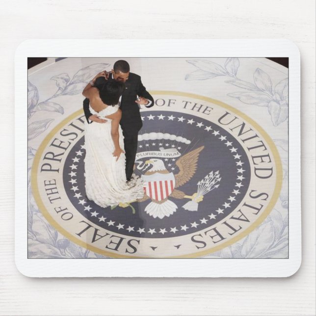 Barack and Michelle Obama Mouse Pad (Front)
