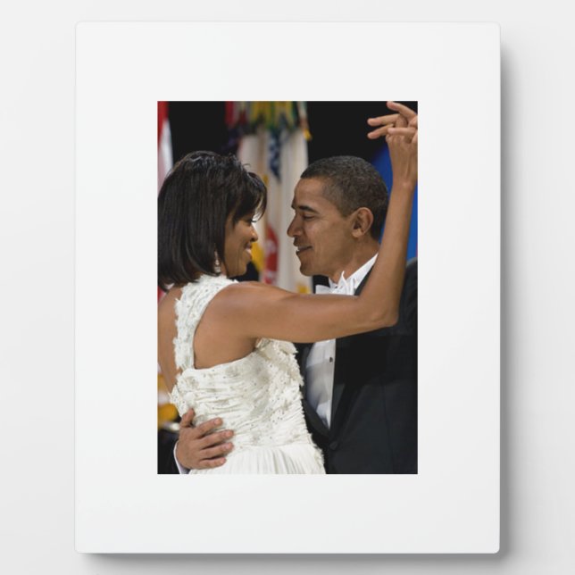Barack and Michelle Obama Plaque (Front)
