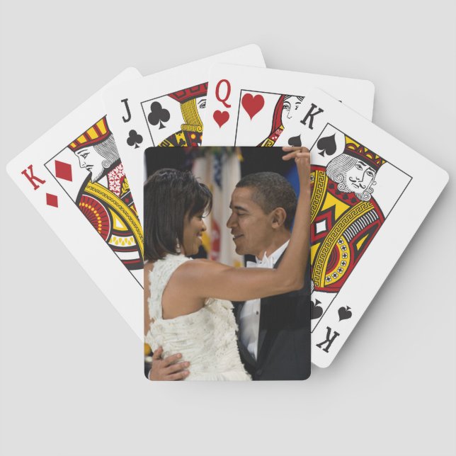 Barack and Michelle Obama Poker Cards (Back)