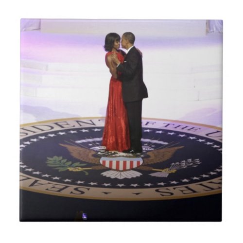 Barack and Michelle Obama Tile