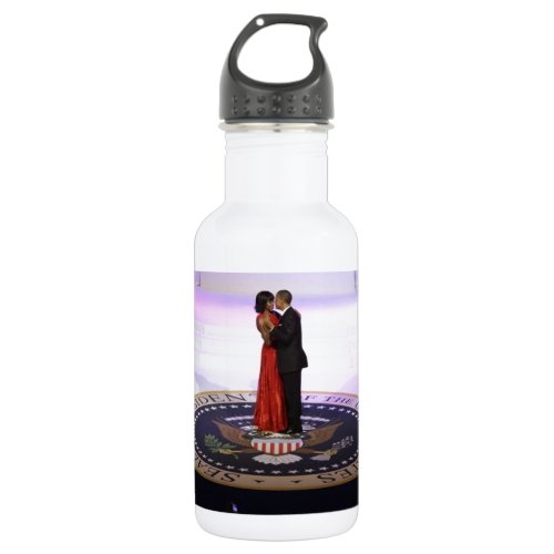 Barack and Michelle Obama Water Bottle