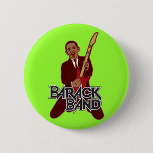 Barack Band Pinback Button