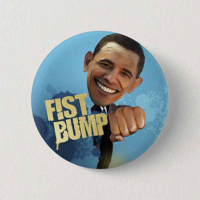 Barack Fist Bump Button (Front)