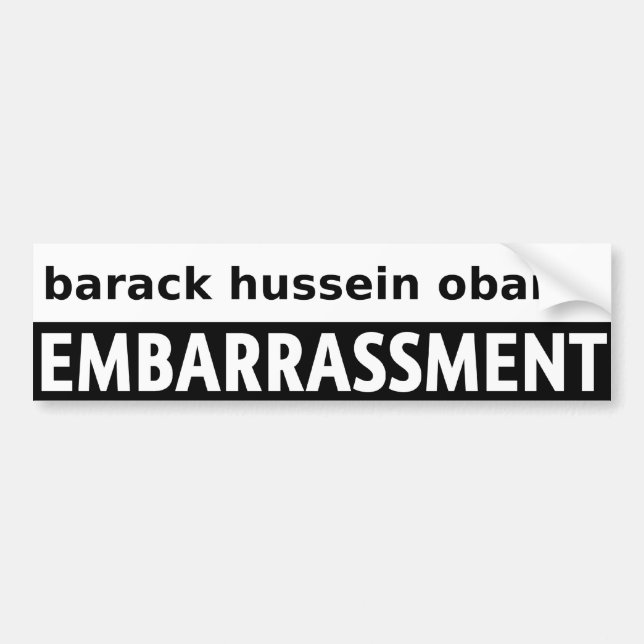 Barack Hussein Obama Bumper Sticker (Front)