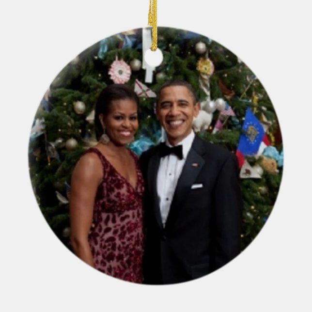 Barack & Michelle 2010 - Ornament (Back)