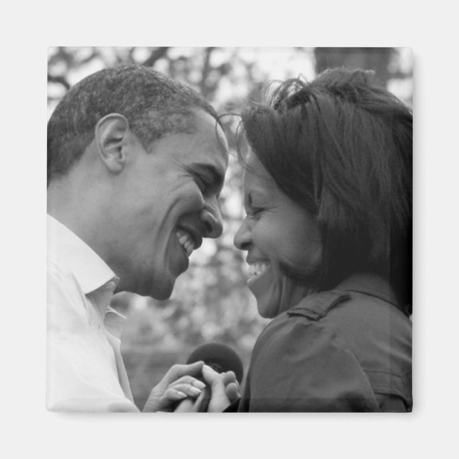 Barack & Michelle fridge magnet (Front)